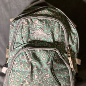 High Sierra Cheetah Print School Backpack
